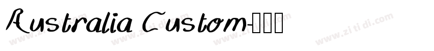 Australia Custom字体转换